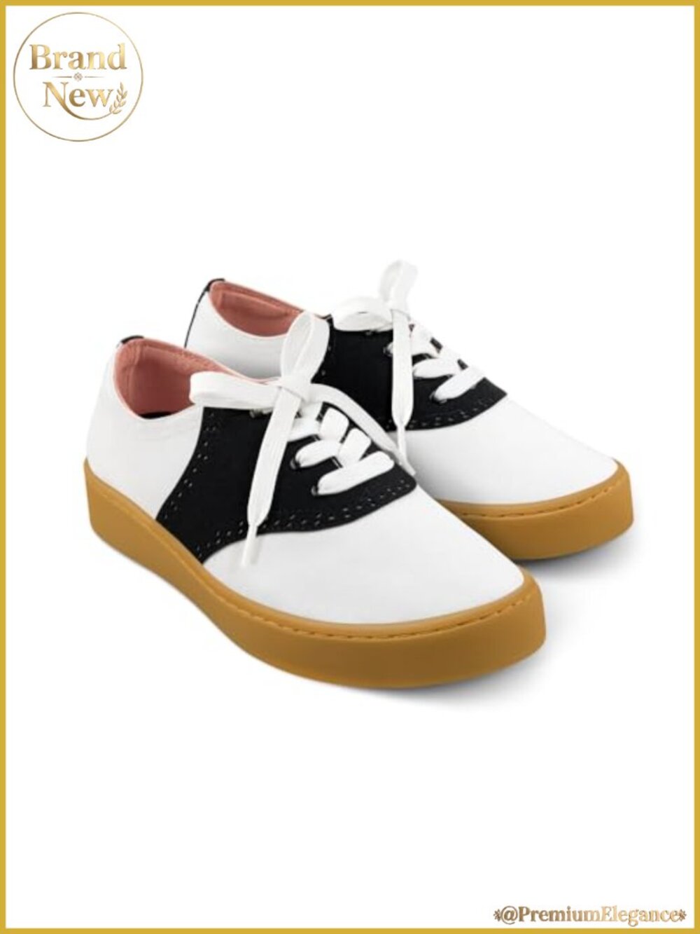 Women's Lace-Up Sneakers, Vegan Fabric, Cushioned EVA Insole